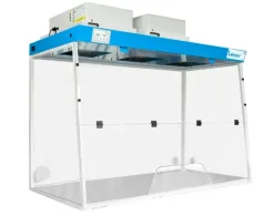 Hotte à filtration H15 - ouverture trapèze - 2 colonnes 2 filtre à charbon et 1 filtre HEPA à choisir