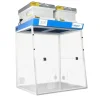 Hotte 900mm 2 colonne classe 1 2 passages main avec plan feuilleté, détecteursat corgs , 4 scorgs