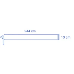 Housse de caméra 13 x 244 cm - 1 carton de 25 unités
