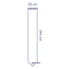 Housse de caméra 23 x 244 cm - extrémité prédécoupée détachable - 1 carton de 25 unités