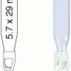 Insert 0,1 ml pour ouverture large 5,7 mm x 29 mm transparent avec ressort assemblé silanisé x 100