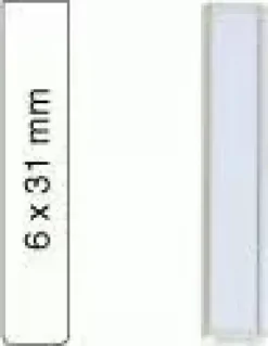 Insert 0,3 ml pour ouverture large 6 mm x 31 mm transparent fond plat x 100