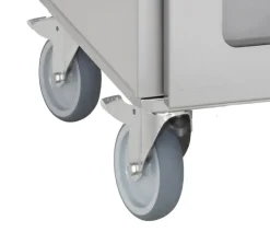 Jeu de 4 roues pour armoires chauffantes petit modèle GE-2350S et GE-2380S
