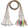 Jeu d'électrodes EEG à coupelle 9 fils réutilisable adulte l. 80 cm 1 sachet de 1 câble