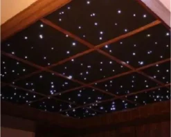 Kit ciel étoilé 9 dalles 60X60 cm panneau de plafond 60x60 cm - 22 mm - noir (x9)
