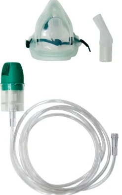 Kit complet nébuliseur ST23 - Nébuliseur à patient unique avec masque et embout buccal - version adulte - lot de 5