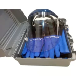 Kit cryogénique en mallette visière sur-Chaussure tablier T4, Gant taille 11