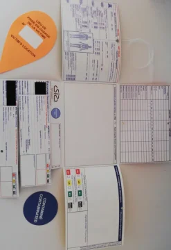 Kit de fiche de tri multivictime - version exercice - réutilisable - lot de 50