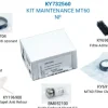 Kit de maintenance annuel pour Monnal T60, T60 Advanced {contient : 1 Joint lèvre , 1 Filtre d'admission d'air, 1