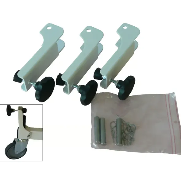 Kit de serrage pour embase à roulettes
