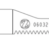 Lame réciproquante 1,10 x 32 x 06 mm - simple dents