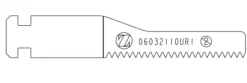 Lame réciproquante 1,10 x 32 x 06 mm - simple dents