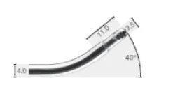 Lame 40° rotative Ø 3,5 mm - à l'unité - lame pour chirurgie des polypes
