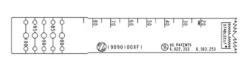 Lame sagittale 1,00 x 90 x 19 mm type Flat - stérile - longueur utile ajustable 80 - 100 mm