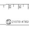 Lame sagittale 1,47 x 70 x 21 mm type GTS - stérile - longueur utile ajustable 60 - 80 mm