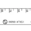 Lame sagittale 1,47 x 90 x 19 mm type GTS - stérile - longueur utile ajustable 80 - 100 mm