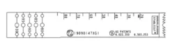 Lame sagittale 1,47 x 90 x 19 mm type GTS - stérile - longueur utile ajustable 80 - 100 mm