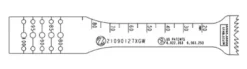 Lame sagittale 1,27 x 90 x 13/21 mm type GTS - stérile - longueur utile ajustable 80 - 100 mm