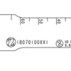 Lame sagittale 1,00 x 70 x 18 mm type Tiger - stérile - longueur utile ajustable 60 - 80 mm