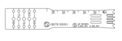 Lame sagittale 1,00 x 70 x 18 mm type Tiger - stérile - longueur utile ajustable 60 - 80 mm