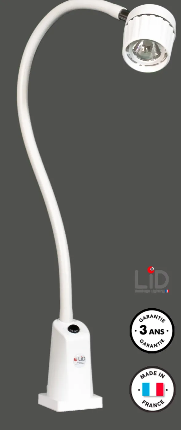 Lampe d'examen LID Tina halogène 20 W L65 cm interrupteur sans contact x 1