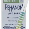 Languette PEHANON pH 3,8-5,5, 11 x 100 mm x 200