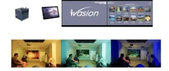 Lecteur vidéo - piloté par tablette - vidéos immersives, ambiance LED dynamique - 4m de LED + projecteur intéractif