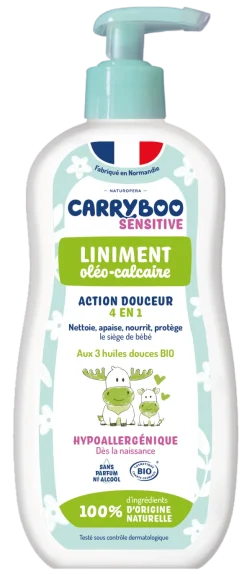 Liniment Oléo-calcaire aux 3 huiles bio Carryboo- 3 cartons de 18 unités