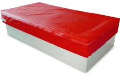 Lit à eau Madrid - contour en mousse de 10 cm - socle compris - dimension : 100 x 200 x 25 cm