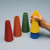 Lot de 30 cônes d'activités empilables 5 jeux de 6 cônes