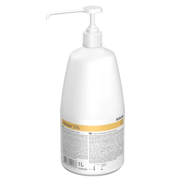 Lotion lavante 2% chlorhexidine 12 flacons pompe de 1 l