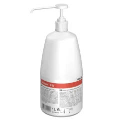 Lotion nettoyante douce Skinsan 4% chlorhexidine - 12 flacons pompe de 1L