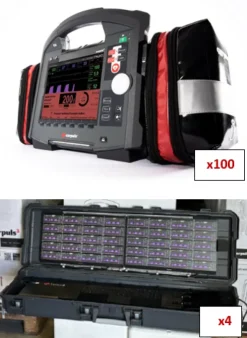 Lot PSM2 : prise en charge de 100 urgences absolues [100 Corpuls3 Touch 19002T avec options Bluetooth et Wifi,