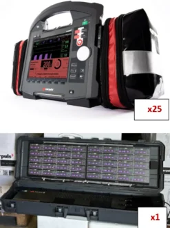 Lot PSM1 : prise en charge de 25 urgences absolues [25 Corpuls3 Touch 19002T avec options Bluetooth et Wifi,
