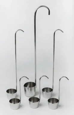 Louche d échantillonnage acier inoxydable longueur 150 mm avec anse 0,12 l