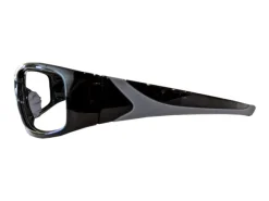 Lunettes anti-x CIRCUIT eq plomb 0,75mm frontal noir-gris anti-buée et eq plomb 0,50mm latéral