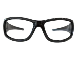 Lunettes anti-x CIRCUIT eq plomb 0,75mm frontal noir-gris anti-buée et eq plomb 0,50mm latéral