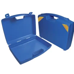 Malette de transport pour compresses et couvertures pour brûlure - bleu