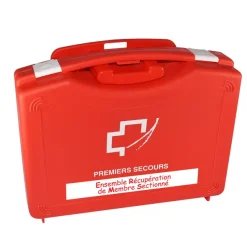 Malette équipée pour récupération de membre sectionné - rouge