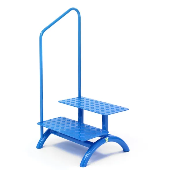 Marchepied amagnétique aluminium - 2 marches avec main courante h. 40 cm