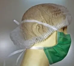 Masque hygiène 3 couche 3 pli vert elast x 50