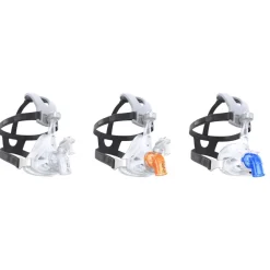 Masque naso-buccal AF541, coussinet gel et voile silicone, harnais Capstrap, coude fuite 1, EE, taille S, lot de 10