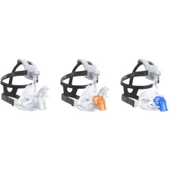 Masque naso-buccal AF541, coussinet gel et voile silicone, coude fuite 1, EE, taille L, lot de 10