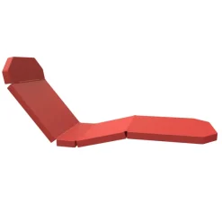Matelas de remplacement pour brancard 930/940 - 5 parties - housse thermosoudée - rouge