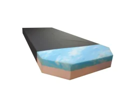 Matelas grand confort de remplacement 620 PU, épaisseur 11 cm noir