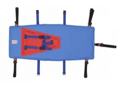 Matelas pédiatrique 10G Rescue Kid 2C - harnais et système d'attache au brancard intégré - 140 x 53/61/53 cm