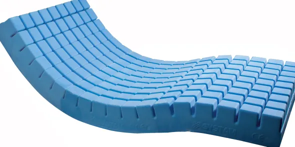 Matelas à plots Polyplot P102M - l. 90 x l. 200 x ép. 17,5cm housse Polymaille