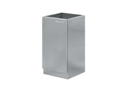 Meuble bas 450 mm 1 porte charnière à droite - dimensions : l. 450 x p. 488 x h. 870 mm - hors montage