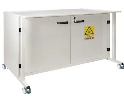 Meuble de support sur roulette (avec freins) + armoire de sécurité 1500 mm