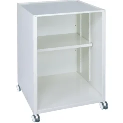Meuble de support sur roulette (avec freins) + tablette rangement 600 mm